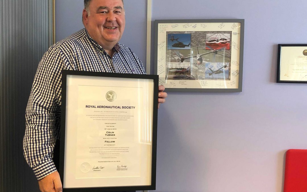 WEAF CEO Colin Turner Awarded Fellowship by the Royal Aeronautical Society