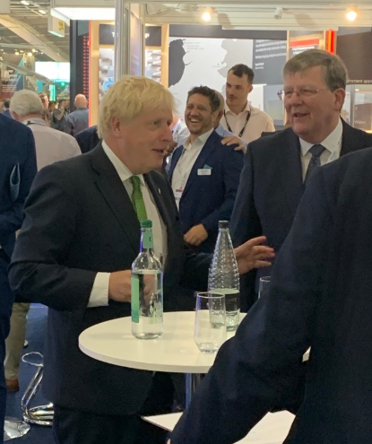 Boris Johnson at the FIA