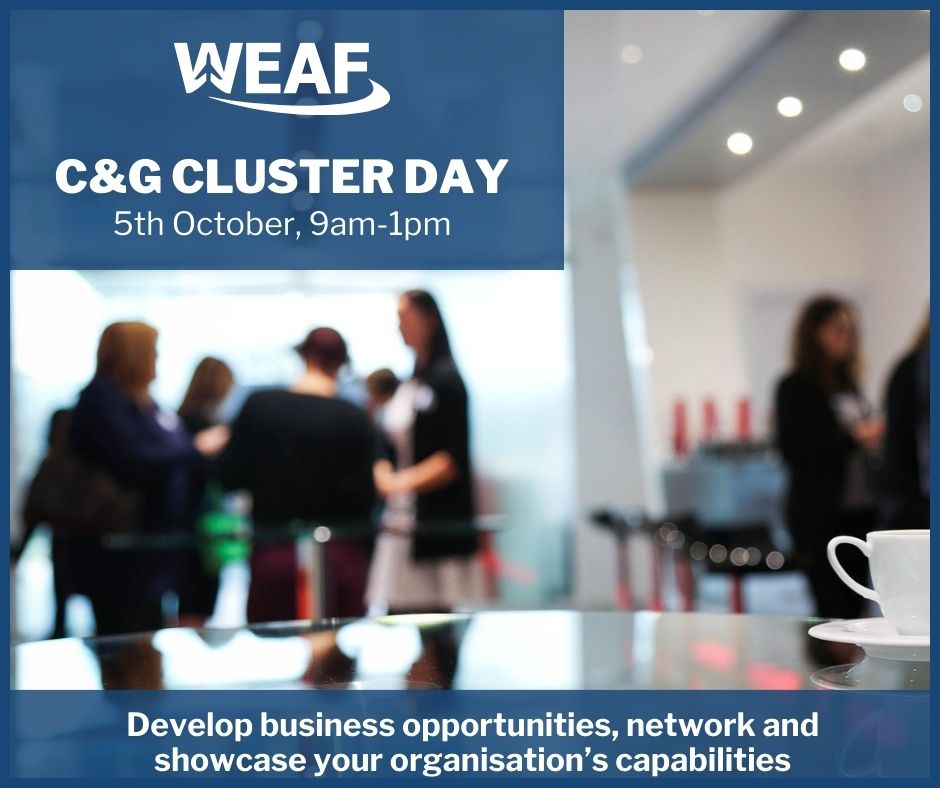 We are delighted to invite you to the first WEAF Cluster Event covering Gloucester and Cheltenham.