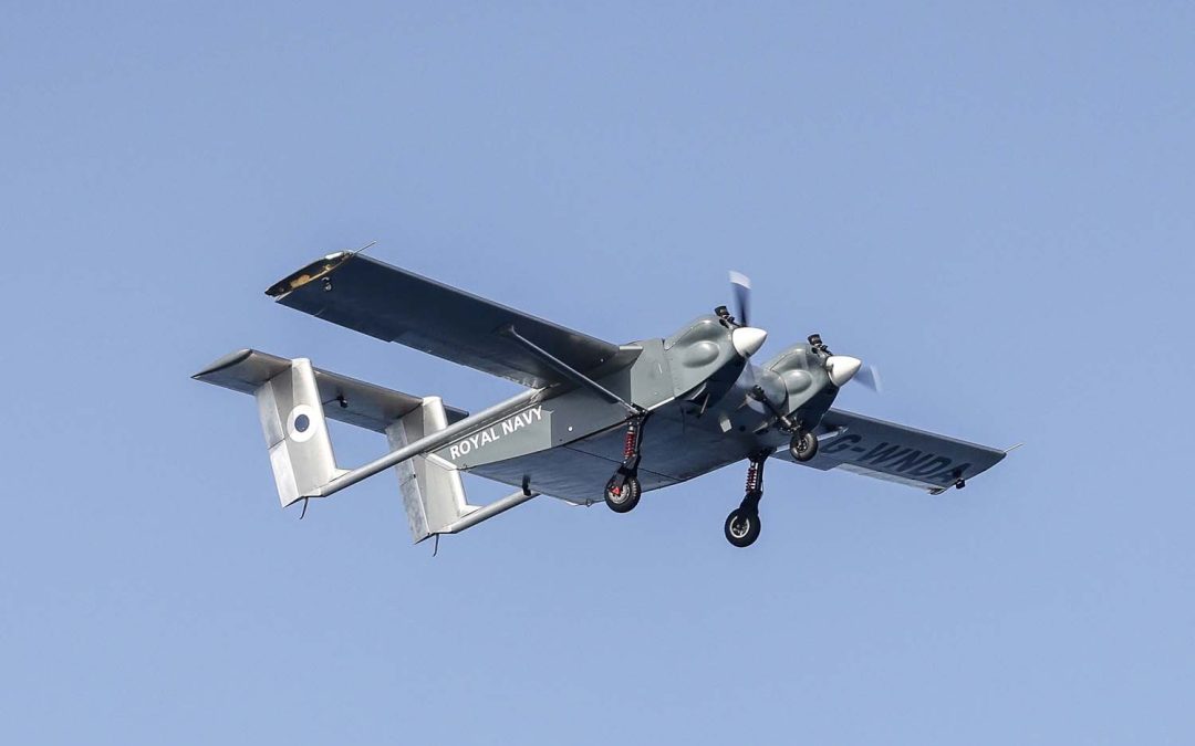 Aircraft Drone makes History Landing on Royal Navy Carrier at Sea