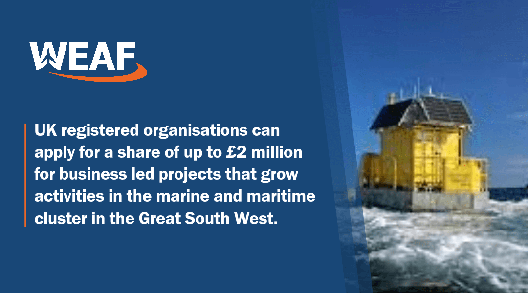 Funding Available to Grow Activities within the SW Marine & Maritime Cluster